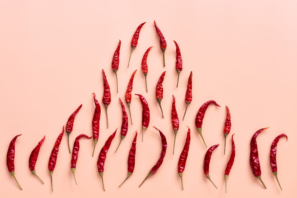 Piments rouges secs