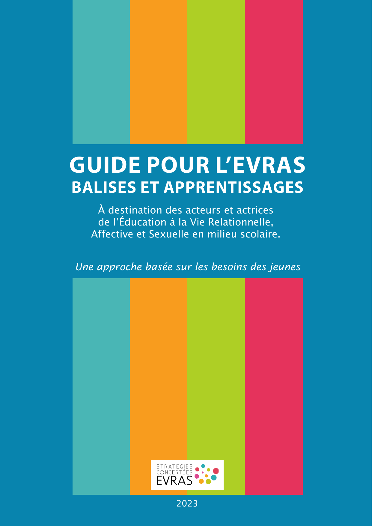 Première page du Guide pour l’EVRAS en Fédération Wallonie-Bruxelles